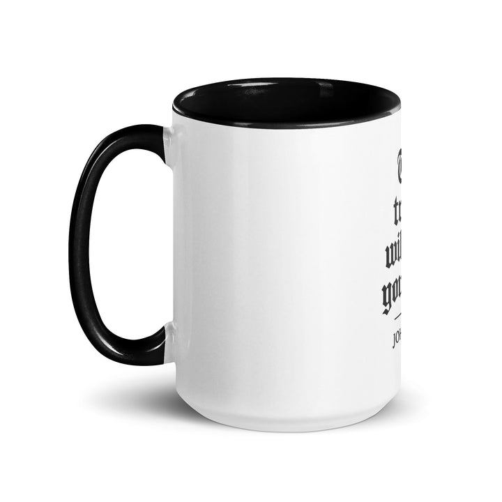The truth will set you free Mug - Faith Scripture Gift | Gifts Of Words