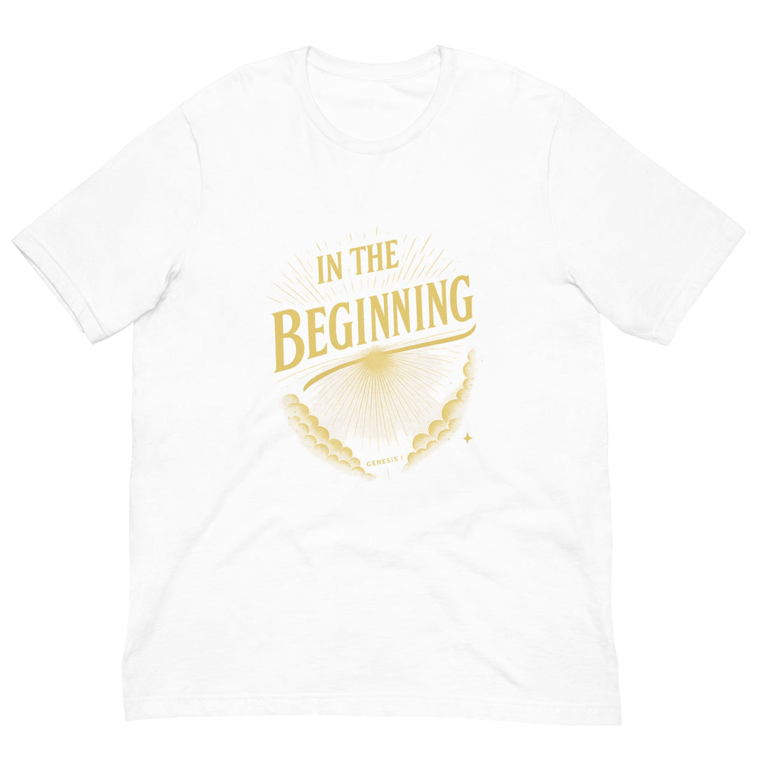 In the Beginning T-shirt - Faith Scripture Gift | Gifts Of Words