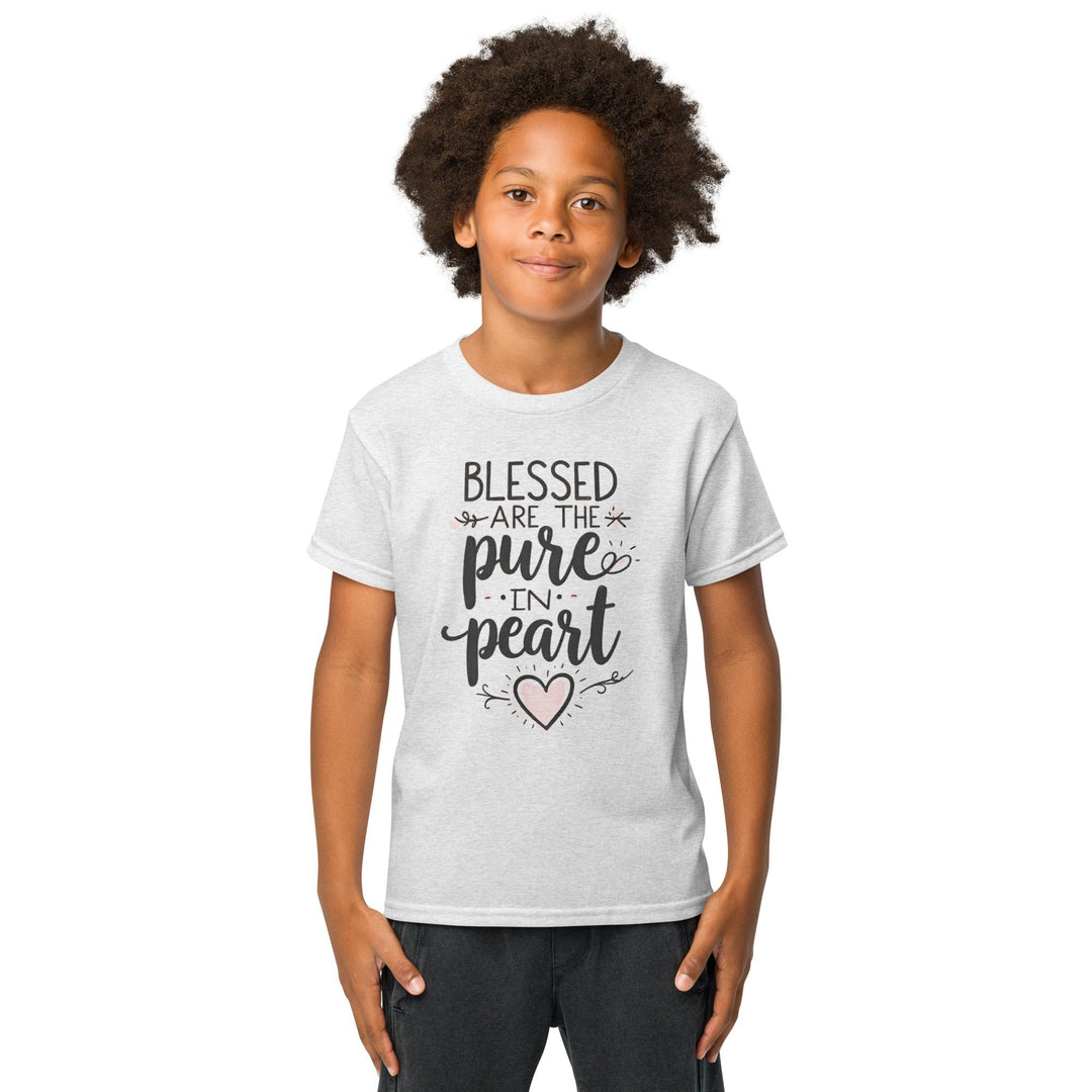 Blessed Are The Pure Heart Youth t-shirt - Faith Scripture Gift | Gifts Of Words