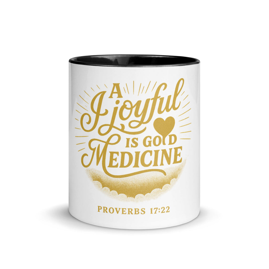 A joyful is good medicine Mug - Faith Scripture Gift | Gifts Of Words