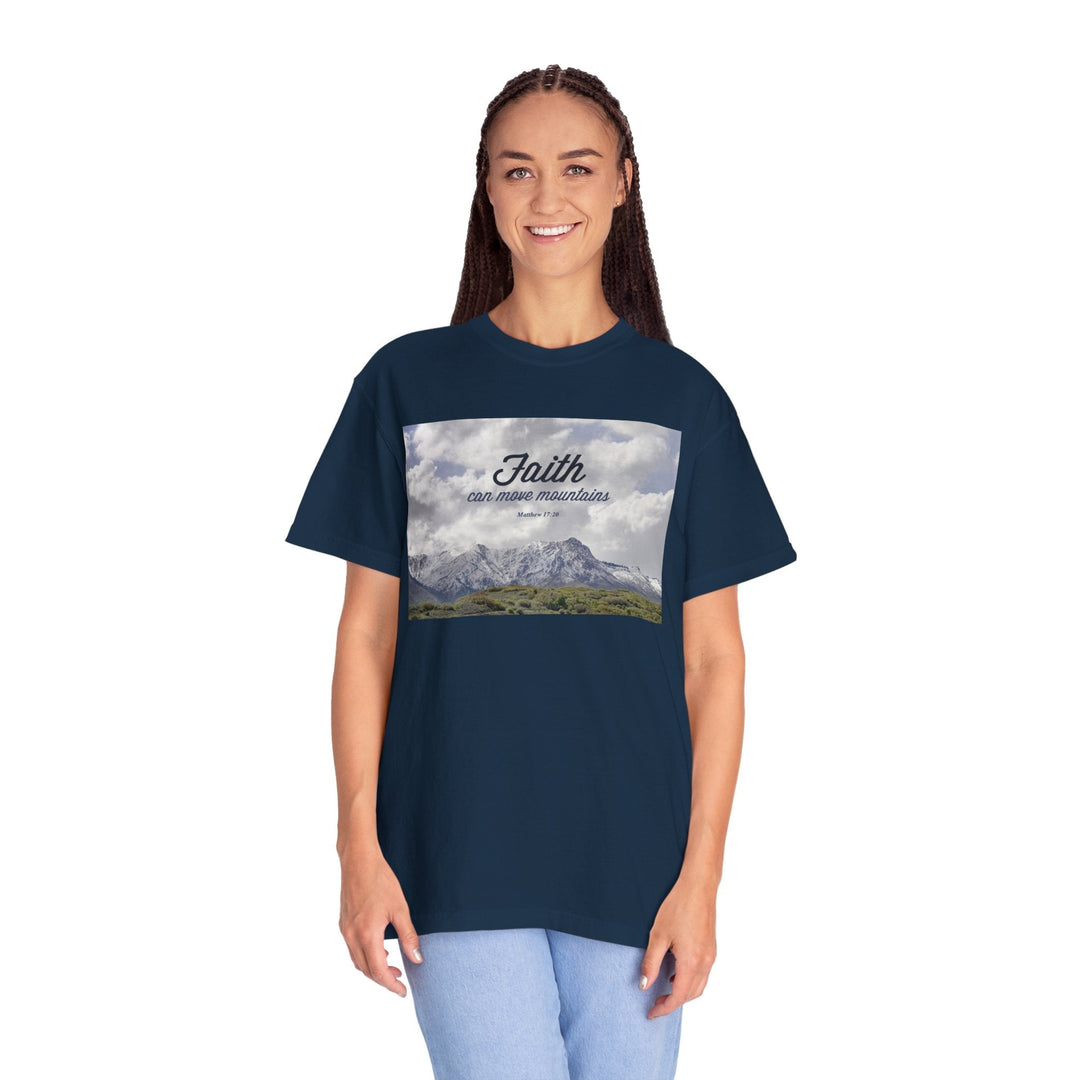 Garment-Dyed T-Shirt – Premium Retro Wash Soft Cotton Tee - Faith Scripture Gift | Gifts Of Words