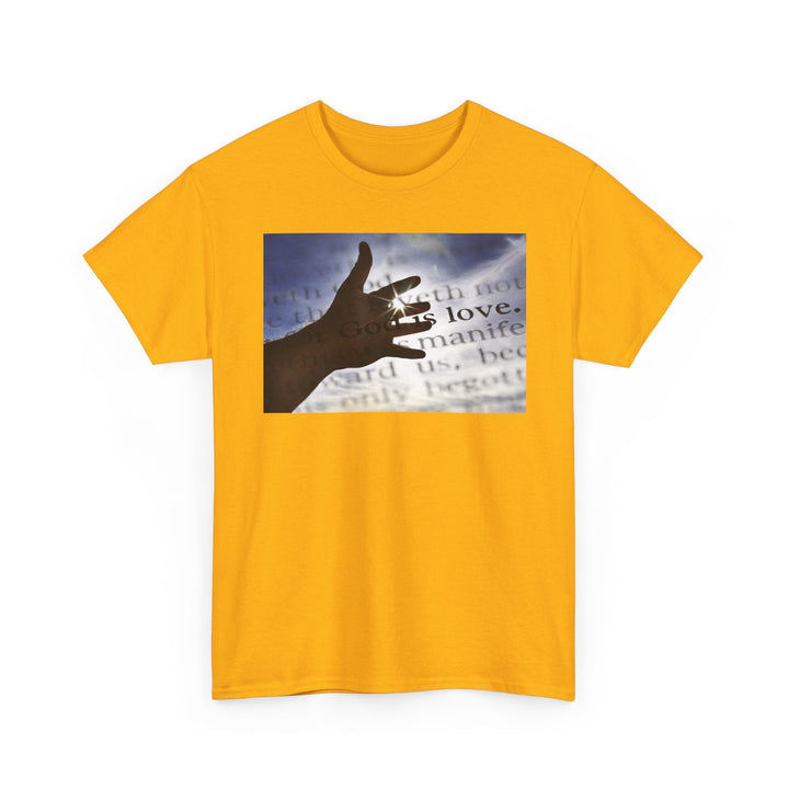 God is Love | Heavy Cotton Tee - Faith Scripture Gift | Gifts Of Words