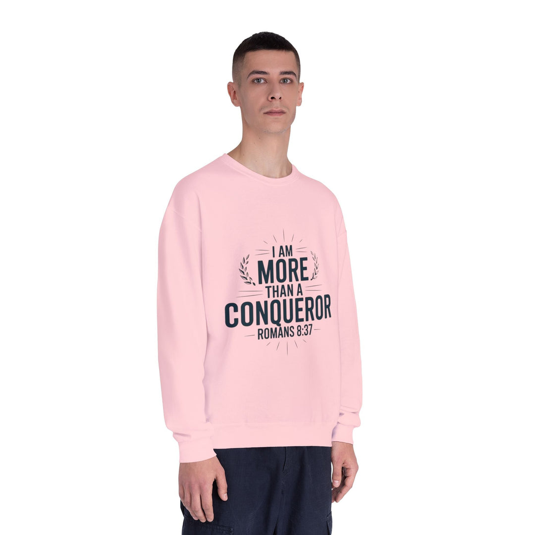 More Than a Conqueror Sweatshirt - Premium Christian Apparel - Faith Scripture Gift | Gifts Of Words
