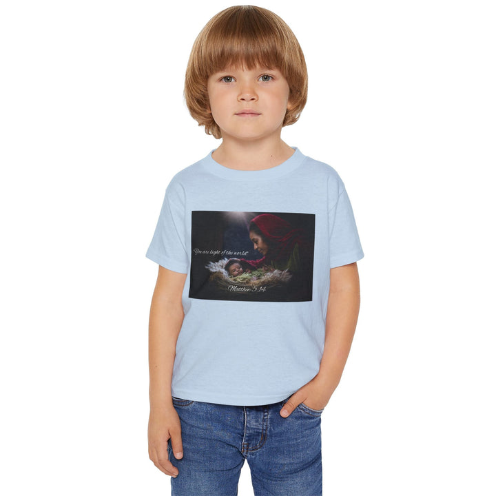 You are the light of the world | Cotton™ Toddler T-shirt - Faith Scripture Gift | Gifts Of Words