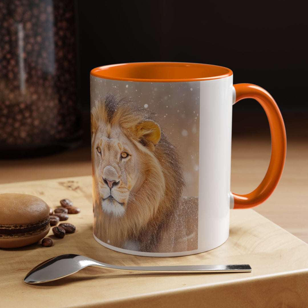 Golden Lion Stainless Accent Coffee Mug (11, 15oz) - Faith Scripture Gift | Gifts Of Words