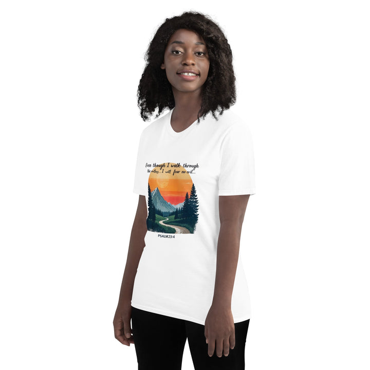 Even Though I Walk T-Shirt - Faith Scripture Gift | Gifts Of Words