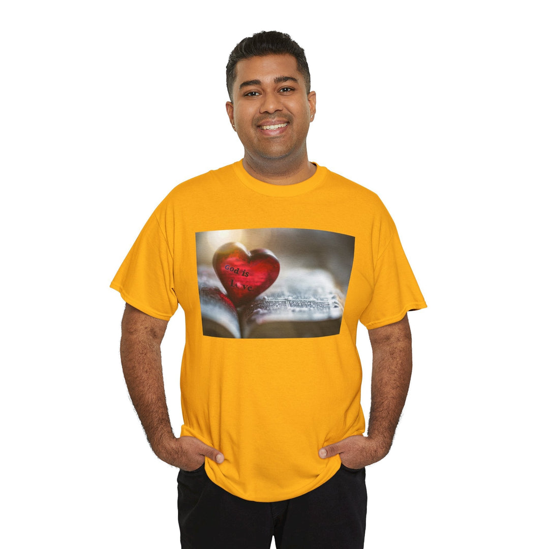 God is Love | Heavy Cotton Tee - Faith Scripture Gift | Gifts Of Words