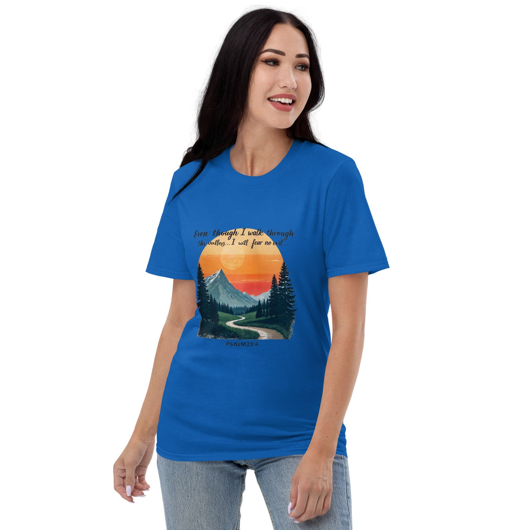 Even Though I Walk T-Shirt - Faith Scripture Gift | Gifts Of Words