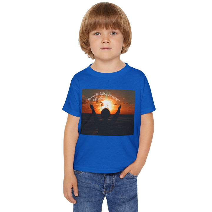 You are the light | Cotton™ Toddler T-shirt - Faith Scripture Gift | Gifts Of Words