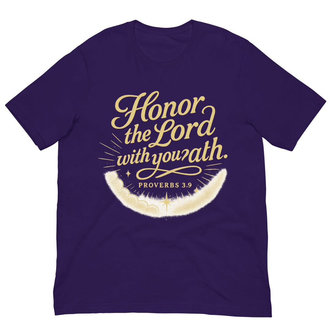 Honor the Lord with you? ath. T-shirt - Faith Scripture Gift | Gifts Of Words