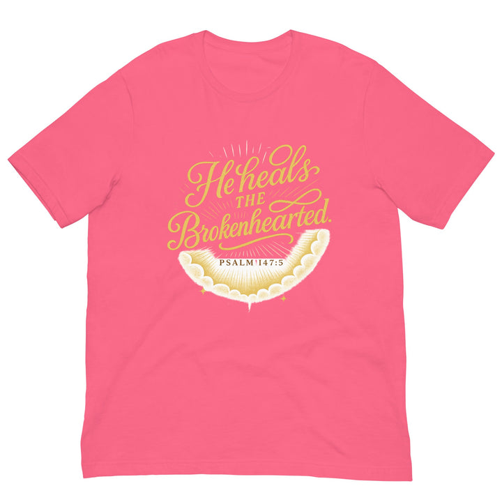 He Heals the Brokenhearted T- Shirt - Faith Scripture Gift | Gifts Of Words