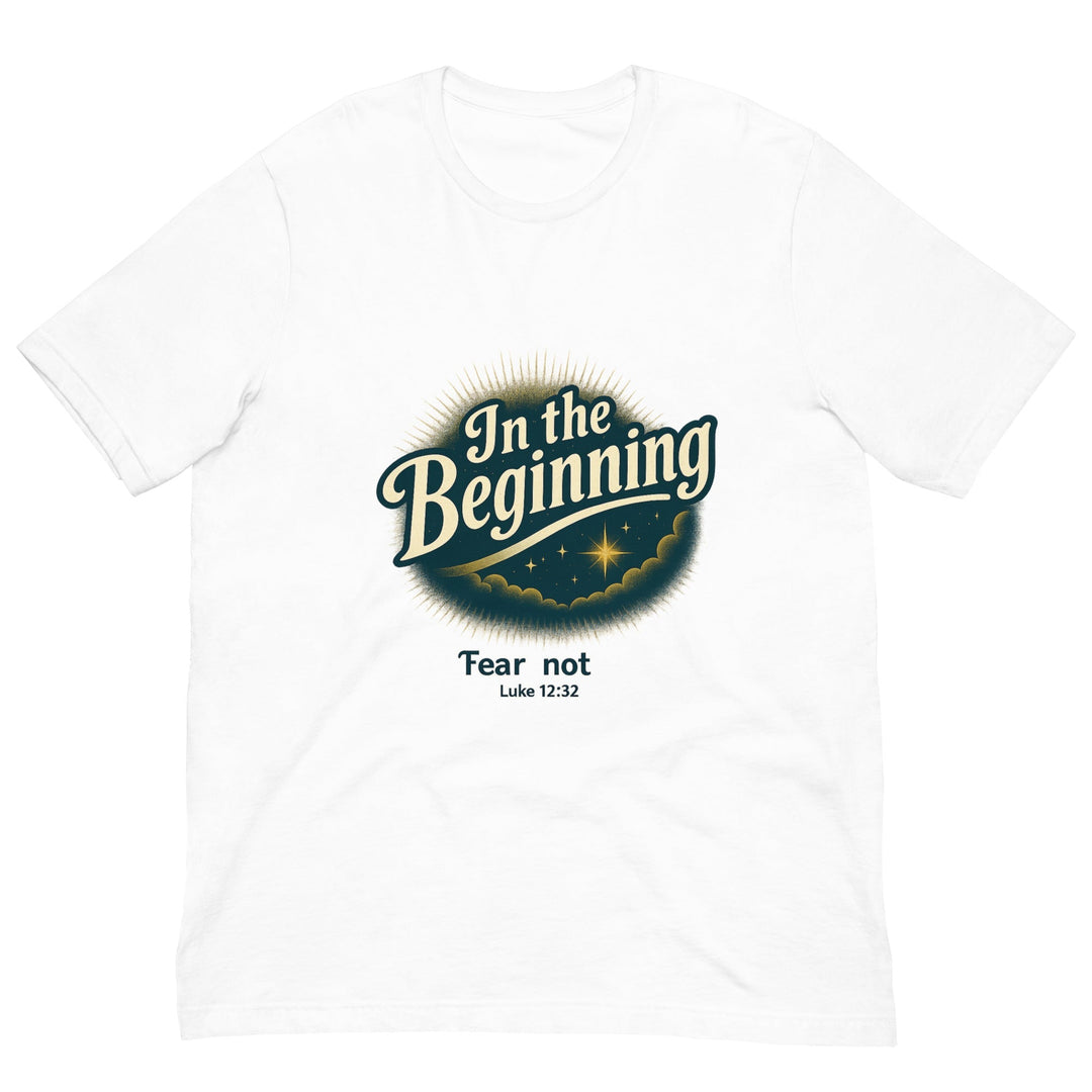 In the Beginning T-shirt - Faith Scripture Gift | Gifts Of Words