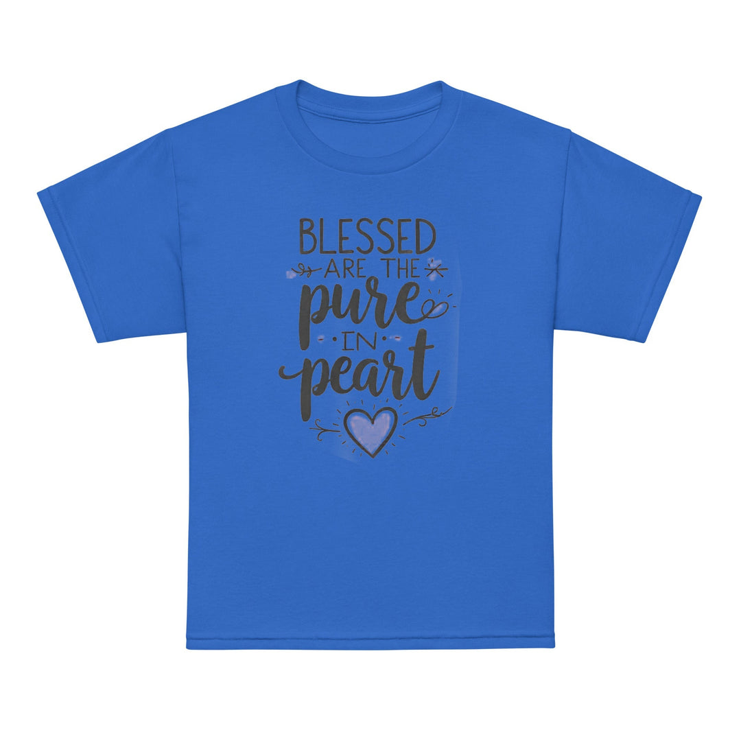 Blessed Are The Pure Heart Youth t-shirt - Faith Scripture Gift | Gifts Of Words