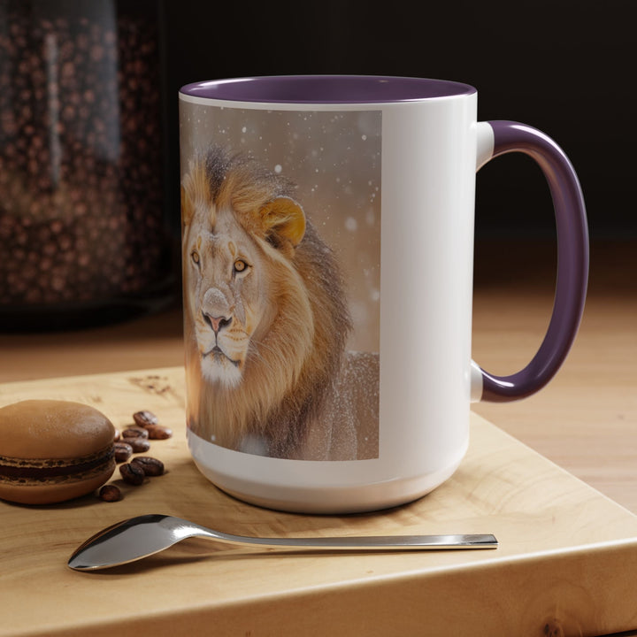Golden Lion Stainless Accent Coffee Mug (11, 15oz) - Faith Scripture Gift | Gifts Of Words