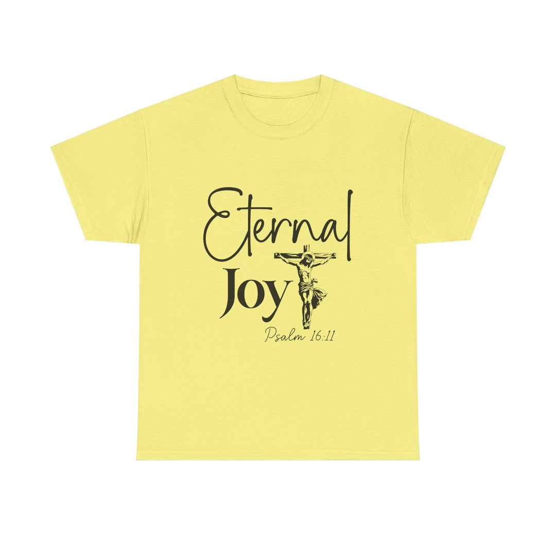 Eternal Joy Psalm 16 11-01 Unisex Heavy Cotton Tee - Faith Scripture Gift | Gifts Of Words