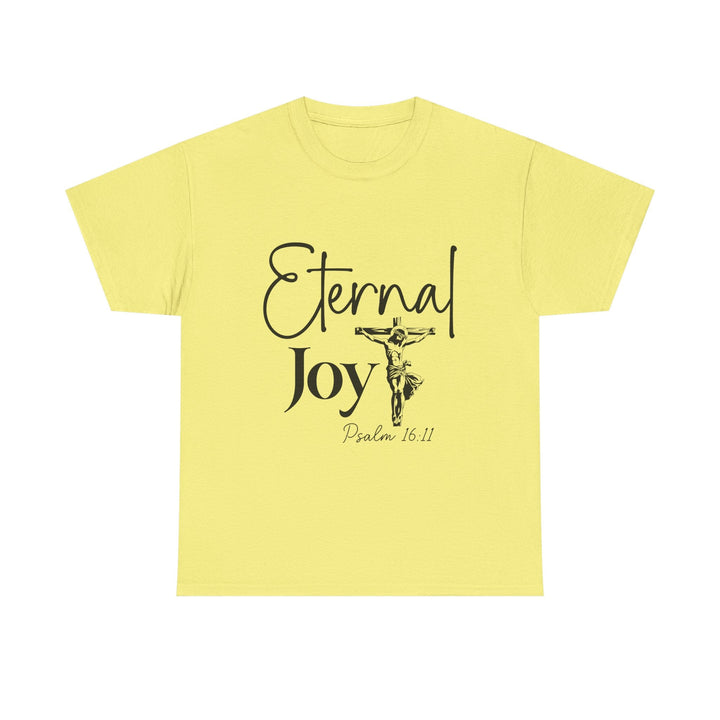 Eternal Joy Psalm 16 11-01 Unisex Heavy Cotton Tee - Faith Scripture Gift | Gifts Of Words