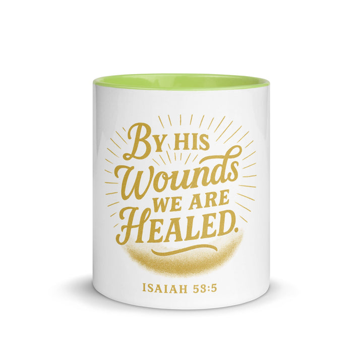 By his wounds we are healed Mug - Faith Scripture Gift | Gifts Of Words