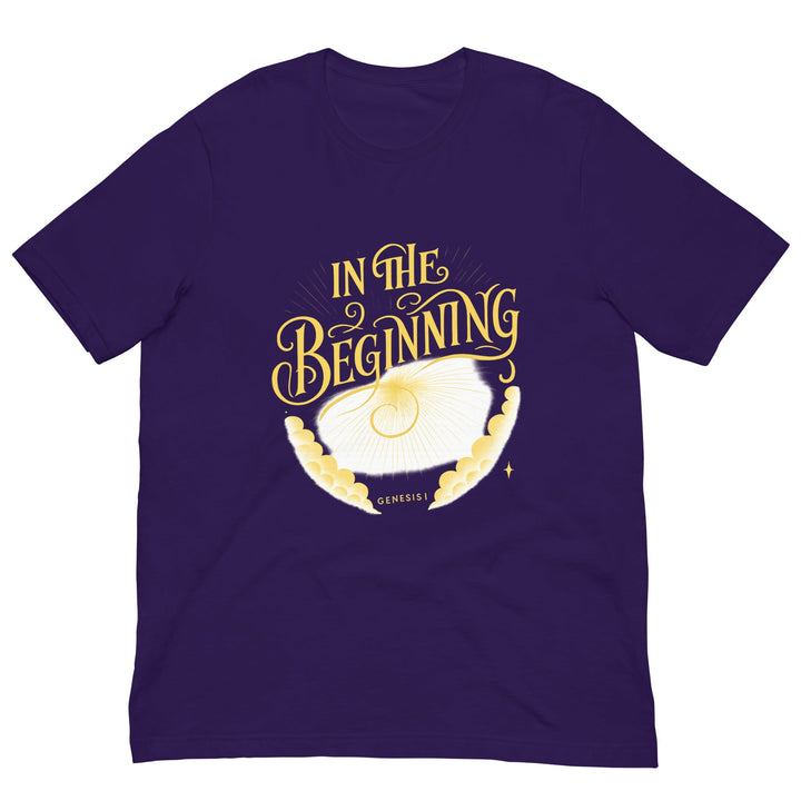 In the beginning T-shirt - Faith Scripture Gift | Gifts Of Words