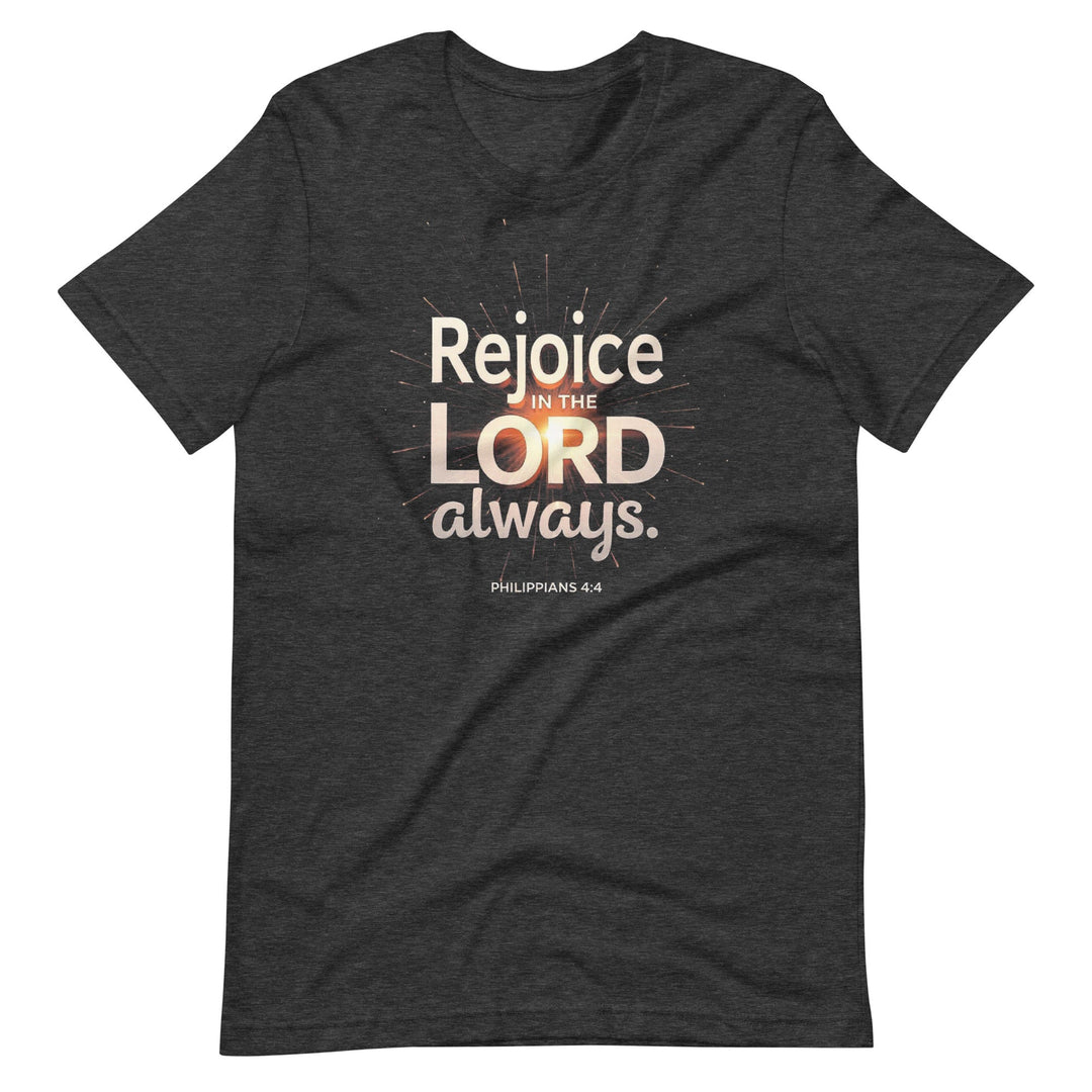Rejoice In The Lord T-Shirt - Faith Scripture Gift | Gifts Of Words