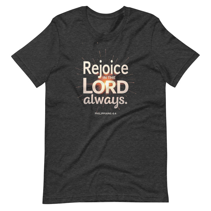 Rejoice In The Lord T-Shirt - Faith Scripture Gift | Gifts Of Words