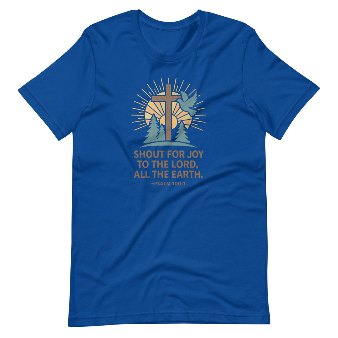 Shout Of Joy T-Shirt - Faith Scripture Gift | Gifts Of Words
