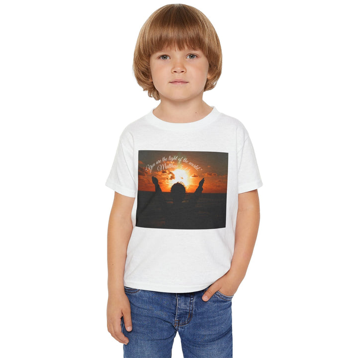You are the light | Cotton™ Toddler T-shirt - Faith Scripture Gift | Gifts Of Words