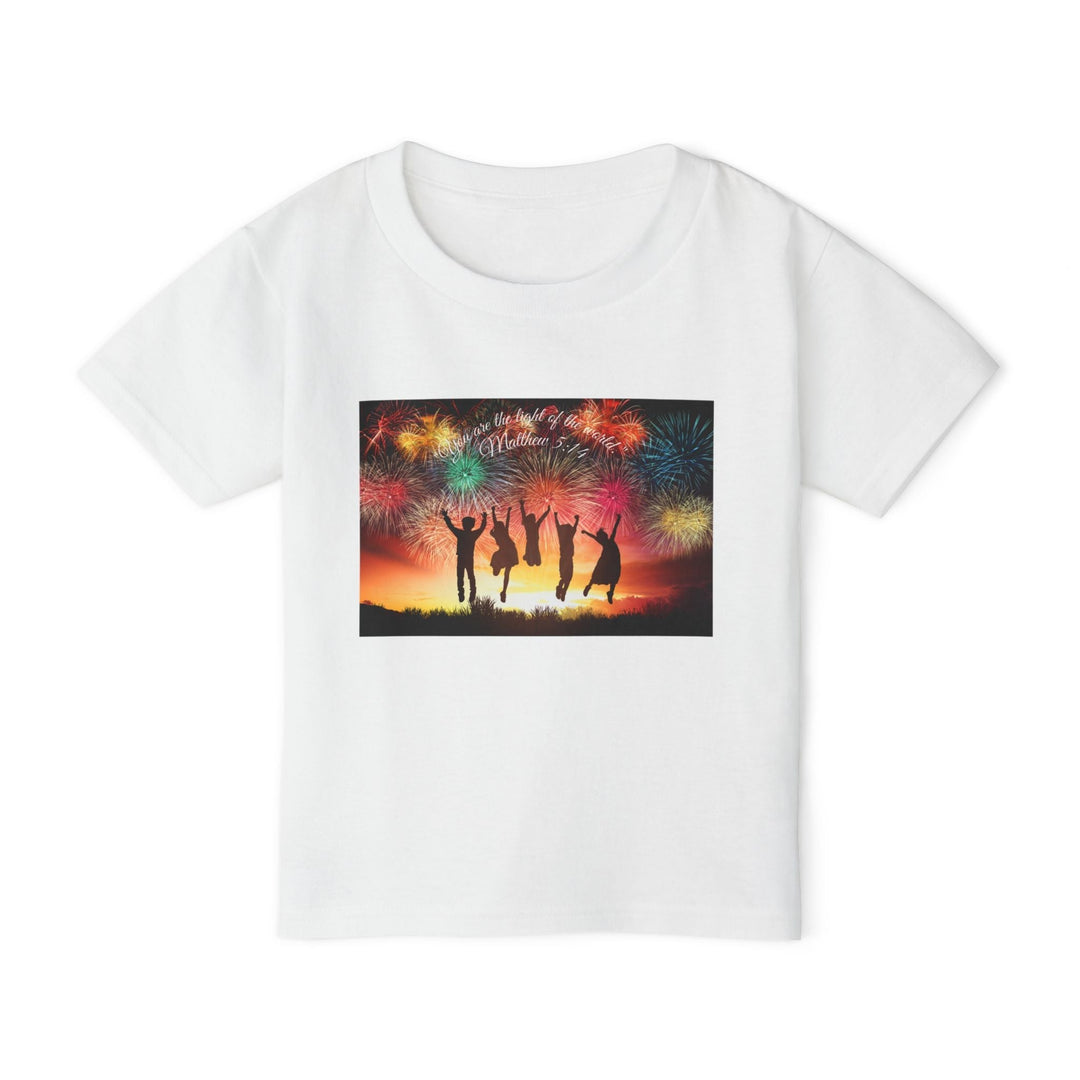 You are the light of the world | Cotton™ Toddler T-shirt - Faith Scripture Gift | Gifts Of Words