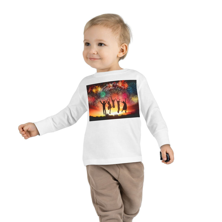 You are the light of the world |Toddler Long Sleeve Tee - Faith Scripture Gift | Gifts Of Words