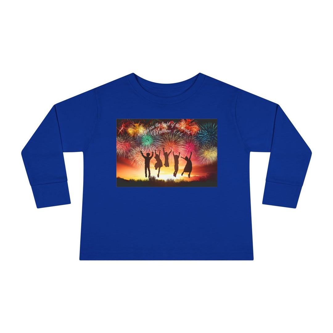 You are the light of the world |Toddler Long Sleeve Tee - Faith Scripture Gift | Gifts Of Words