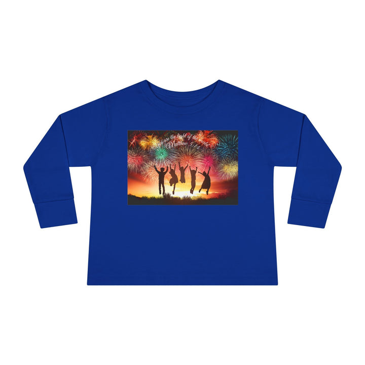 You are the light of the world |Toddler Long Sleeve Tee - Faith Scripture Gift | Gifts Of Words