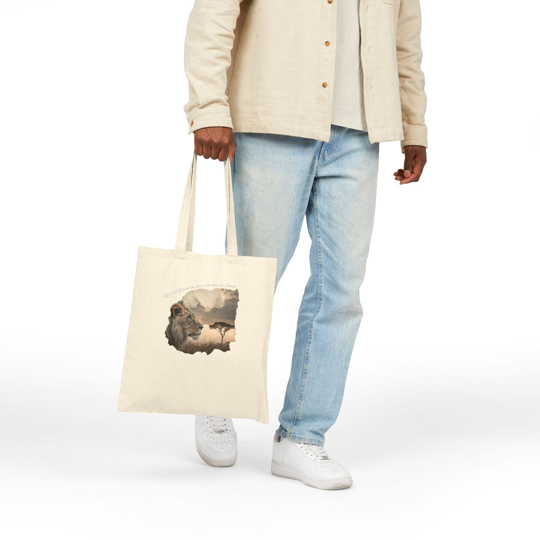 Cotton Canvas Tote Bag 15" x 16" Heavy Duty 100% Cotton with Long Handles Reusable & Durable - Faith Scripture Gift | Gifts Of Words