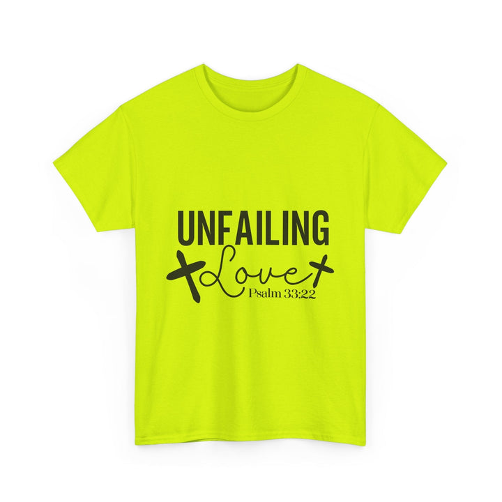 Unfailing Love Psalm 33 22-01 Unisex Heavy Cotton Tee - Faith Scripture Gift | Gifts Of Words