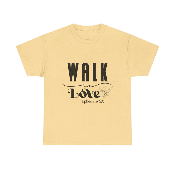 Walk in Love Ephesians 5 2-01 Unisex Heavy Cotton Tee - Faith Scripture Gift | Gifts Of Words