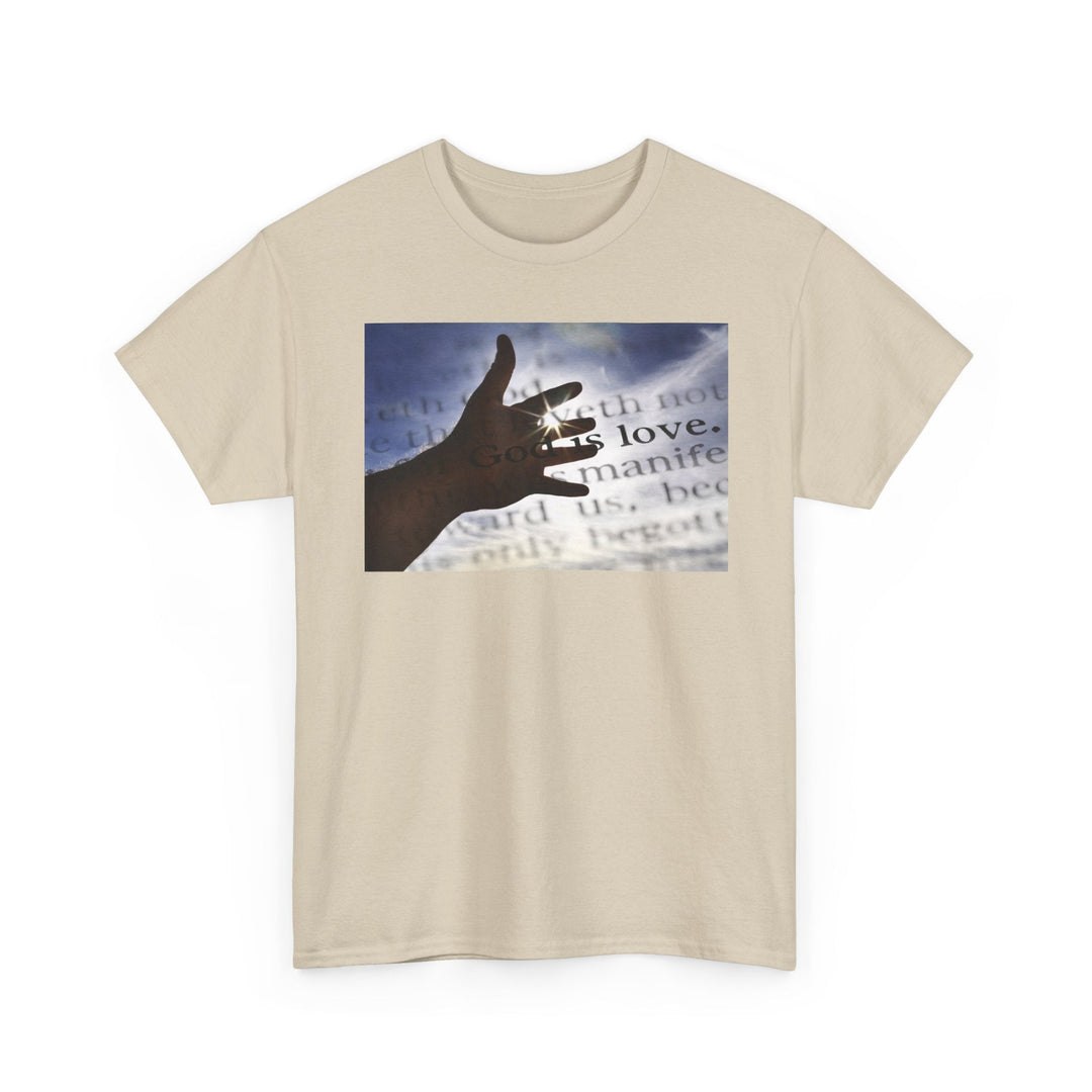 God is Love | Heavy Cotton Tee - Faith Scripture Gift | Gifts Of Words