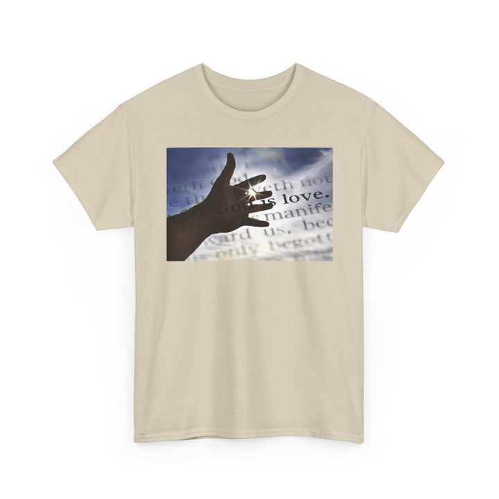 God is Love | Heavy Cotton Tee - Faith Scripture Gift | Gifts Of Words