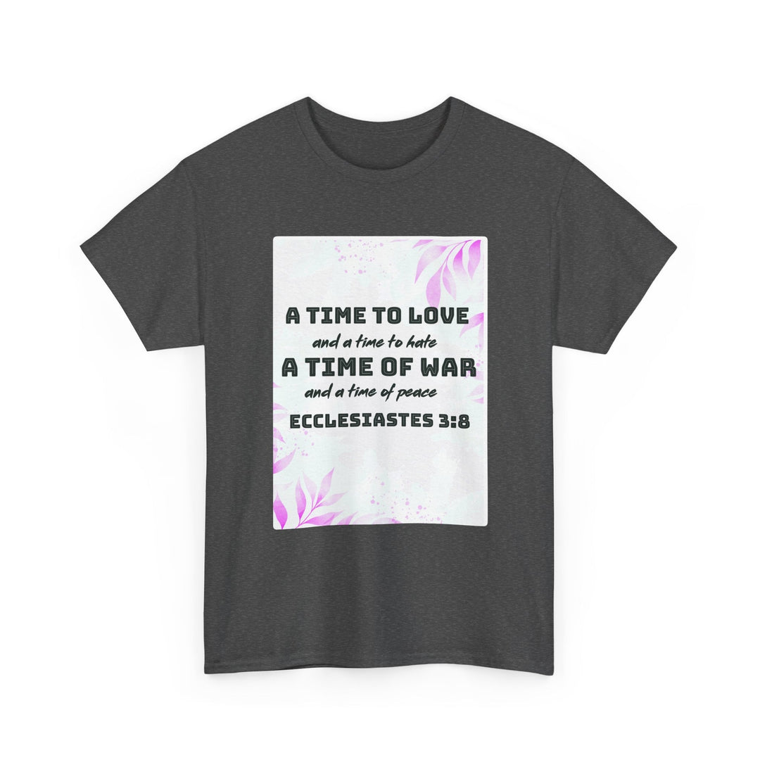Heavy Cotton Tee Shirt – Premium Durable Unisex Everyday Apparel - Faith Scripture Gift | Gifts Of Words