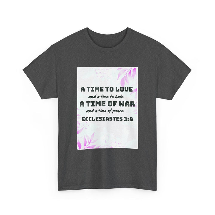 Heavy Cotton Tee Shirt – Premium Durable Unisex Everyday Apparel - Faith Scripture Gift | Gifts Of Words