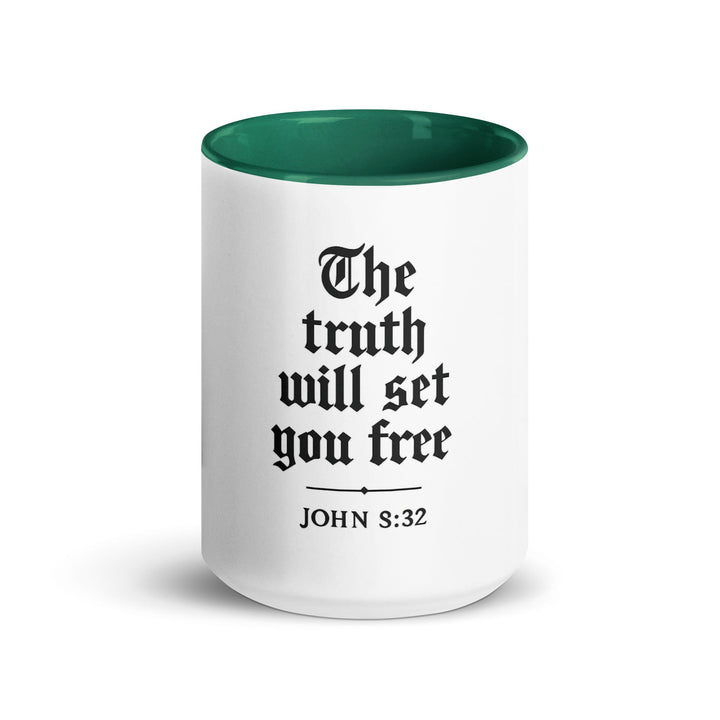 The truth will set you free Mug - Faith Scripture Gift | Gifts Of Words