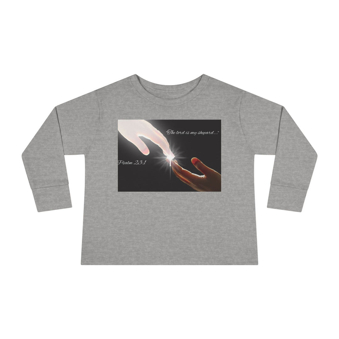 The lord is my shepard |Toddler Long Sleeve Tee - Faith Scripture Gift | Gifts Of Words
