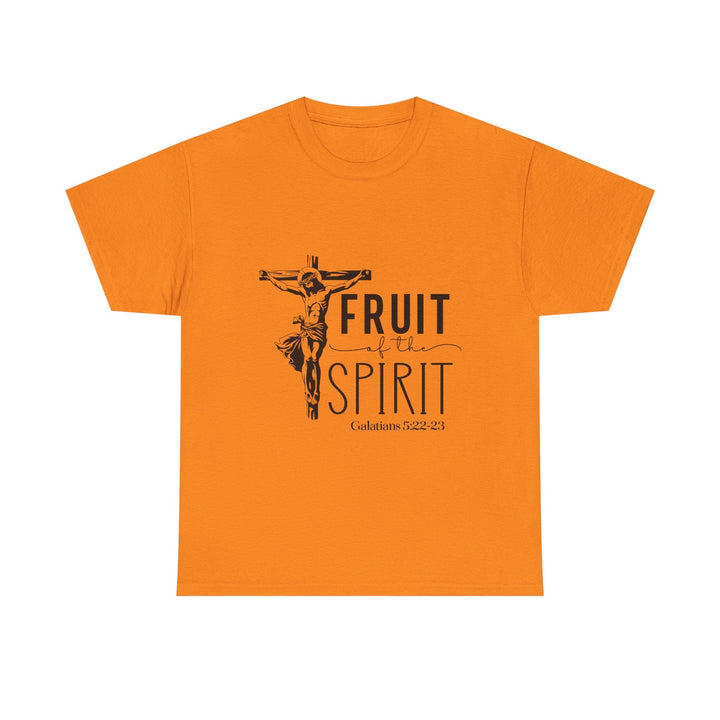 Fruit of the Spirit Galatians 5 22-23-01 Unisex Heavy Cotton Tee - Faith Scripture Gift | Gifts Of Words