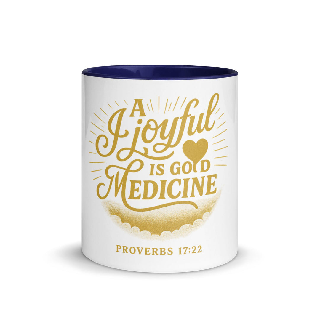 A joyful is good medicine Mug - Faith Scripture Gift | Gifts Of Words