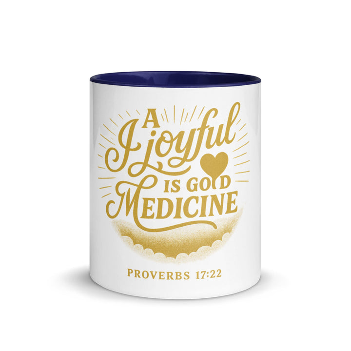 A joyful is good medicine Mug - Faith Scripture Gift | Gifts Of Words