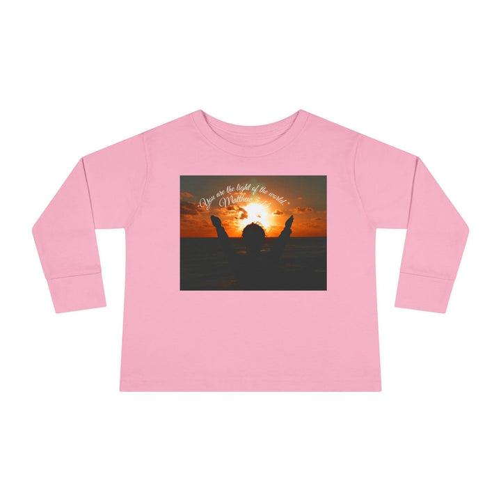You are the light of the world |Toddler Long Sleeve Tee - Faith Scripture Gift | Gifts Of Words