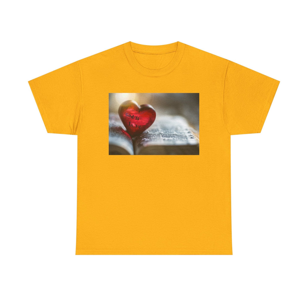 God is Love | Heavy Cotton Tee - Faith Scripture Gift | Gifts Of Words