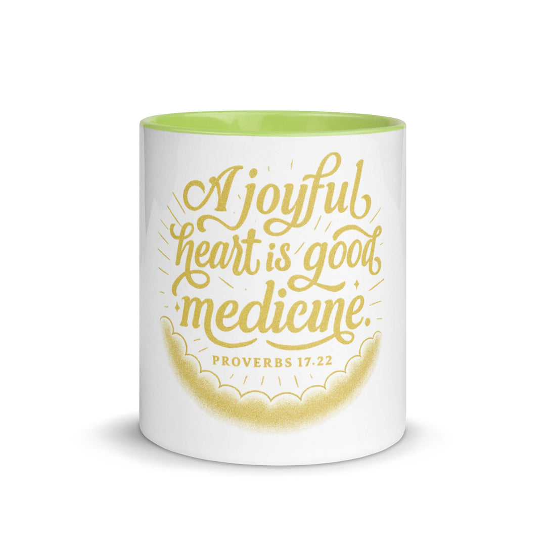 A joyful heart is good medicine Mug - Faith Scripture Gift | Gifts Of Words