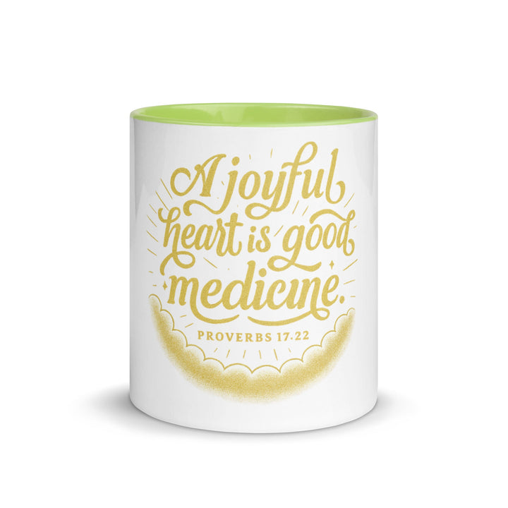 A joyful heart is good medicine Mug - Faith Scripture Gift | Gifts Of Words