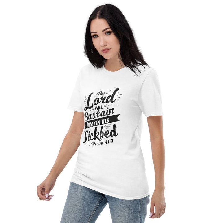 The Lord Will Sustain T-Shirt - Faith Scripture Gift | Gifts Of Words