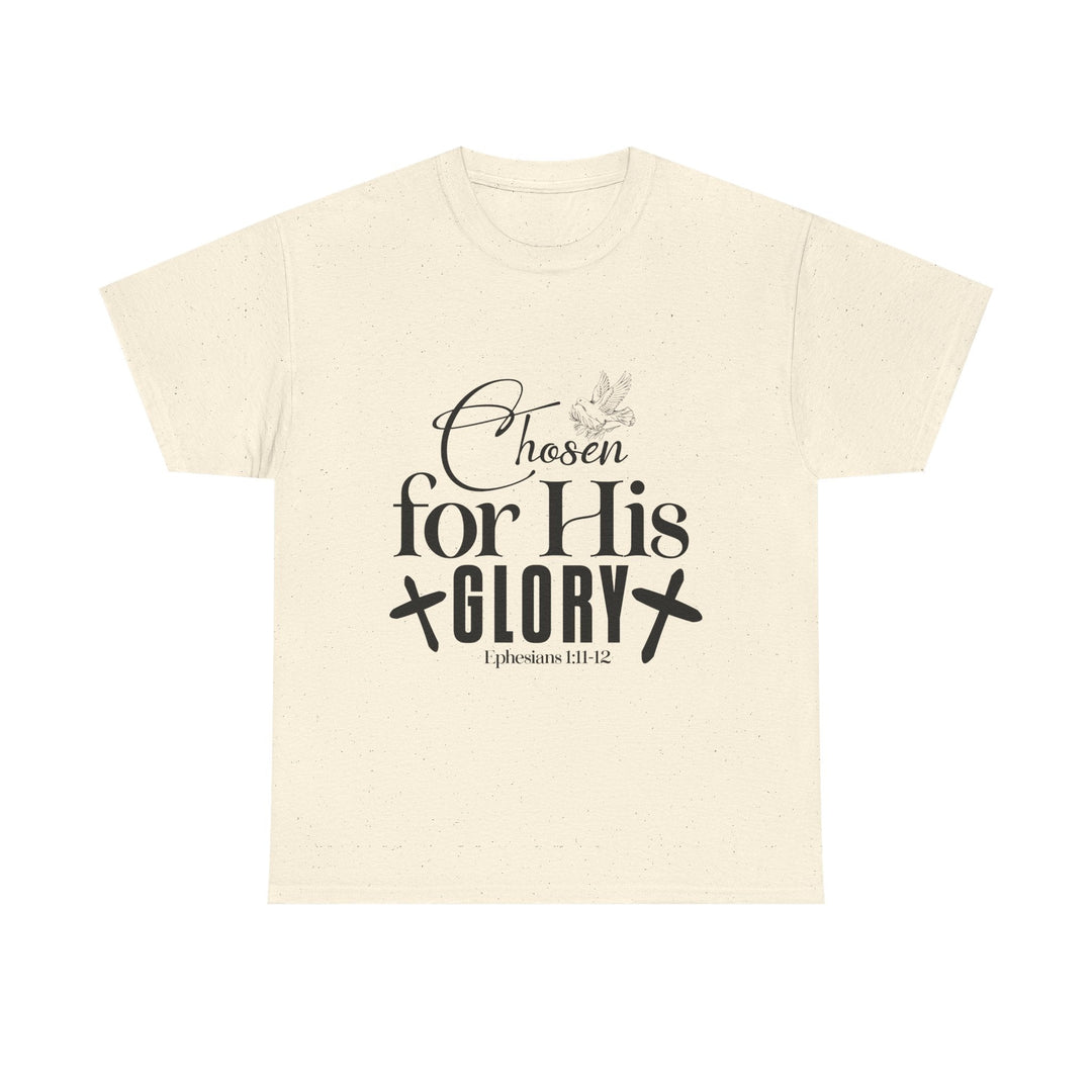Chosen for His Glory Ephesians 1 11-12 Unisex Heavy Cotton Tee - Faith Scripture Gift | Gifts Of Words