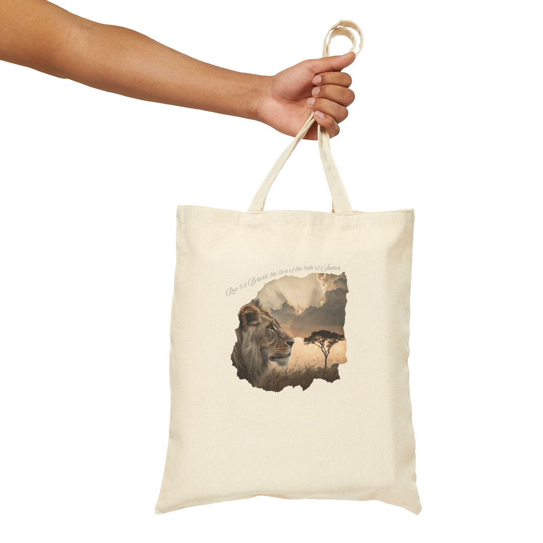 Cotton Canvas Tote Bag 15" x 16" Heavy Duty 100% Cotton with Long Handles Reusable & Durable - Faith Scripture Gift | Gifts Of Words