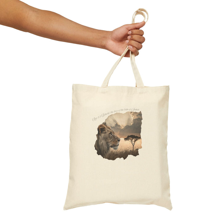 Cotton Canvas Tote Bag 15" x 16" Heavy Duty 100% Cotton with Long Handles Reusable & Durable - Faith Scripture Gift | Gifts Of Words